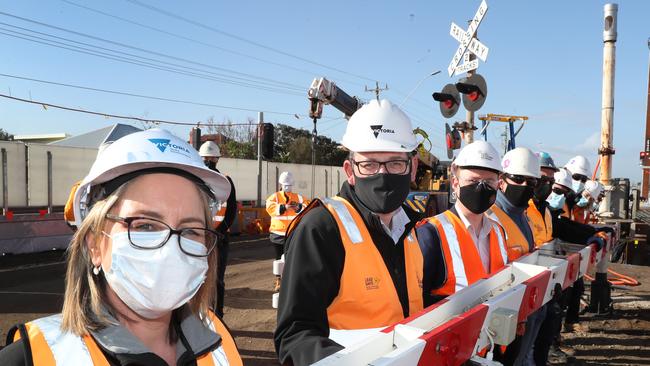 The Andrews Government is spending big on its communications and public relations staff for the state’s ‘Big Build’ projects. Picture David Crosling