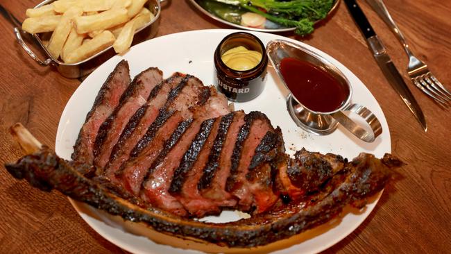 The Tomahawk with sides at the Chophouse in Parramatta.