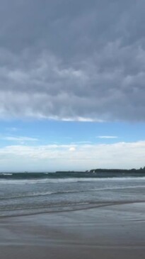 Watch: Popular beach closed as storms set to lash Sunshine Coast