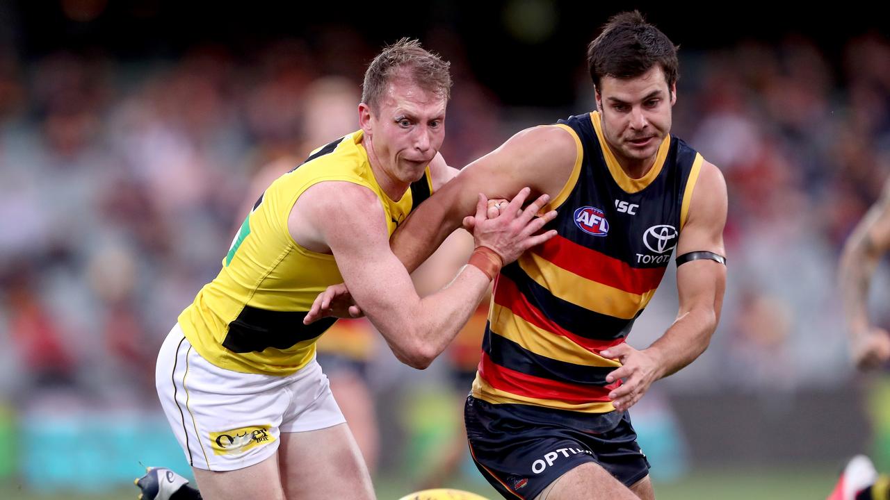 Darcy Fogarty has trimmed down ahead of 2021. Photo: James Elsby/AFL Photos via Getty Images.