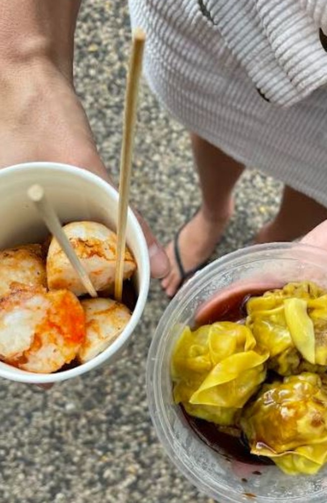 Parap Markets have a range of yummy foods to try - for a cheap price. Picture: Kate Dinning