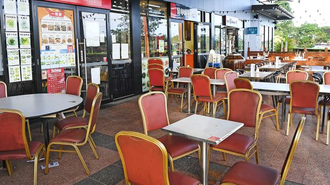 Sunnybank’s Chinese restaurants have experienced a huge drop in numbers since the coronavirus outbreak. Picture: AAP image/John Gass