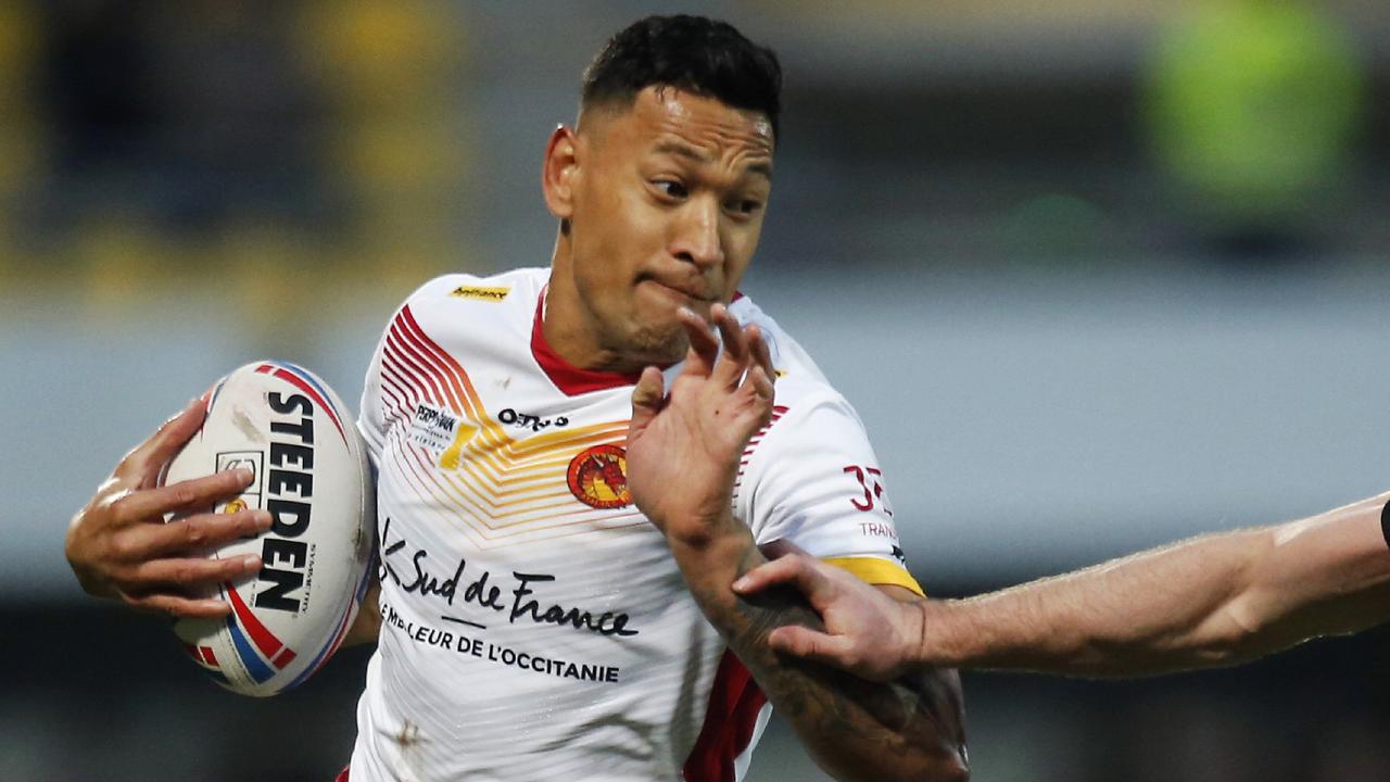 Israel Folau played for Catalans last year.