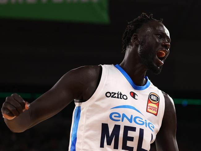 Jo Lual-Acuil Jr proved a huge presence in the paint. Picture: Graham Denholm/Getty Images