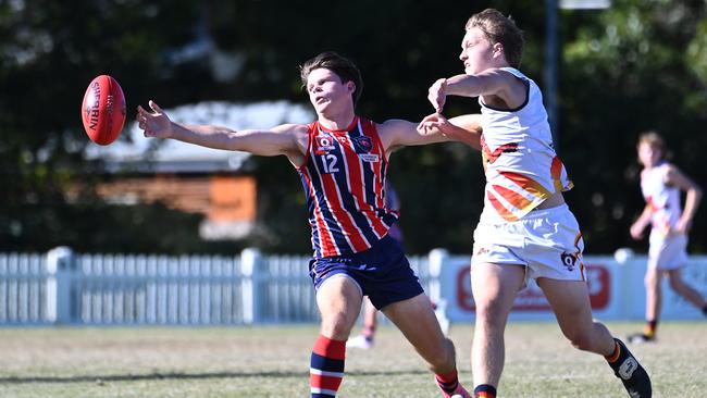 Wilston Grange player Jack FewsterQAFL colts Wilston Grange v NoosaSaturday June 24, 2023. Picture, John Gass