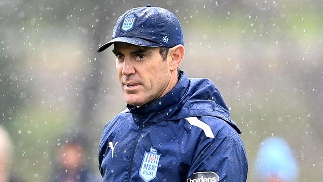 Blues coach Brad Fittler was heartbroken for Jordan McLean. Picture: Bradley Kanaris/Getty Images