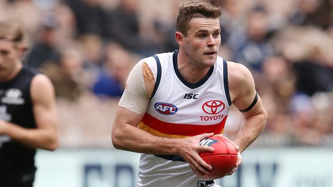 Brad Crouch has been linked to a trade to Gold Coast. Picture: Michael Klein