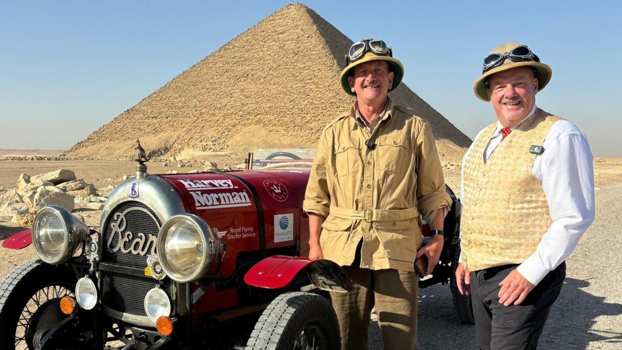 ‘Bit chaotic’: Inside the mission to push a roadster to the pyramids