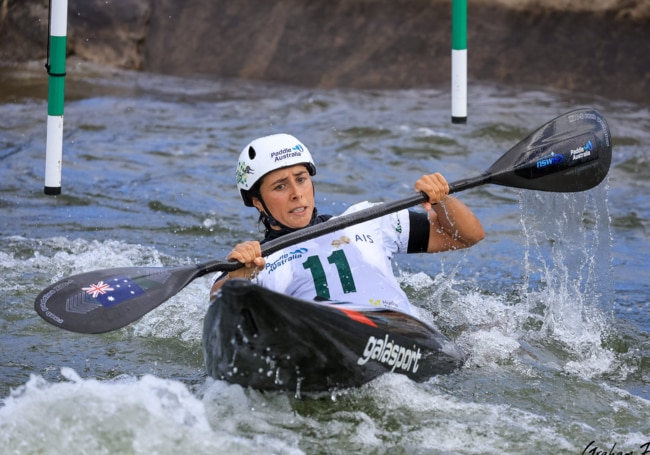 Noemie Fox competing at the Oceania championships. Picture: JGR Images