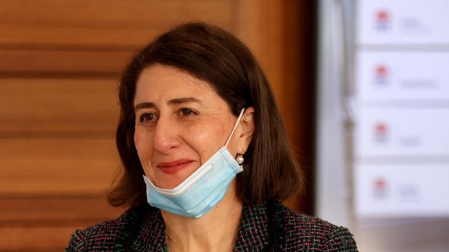 NSW Premier Gladys Berejiklian in Sydney on Friday. Picture: Damian Shaw