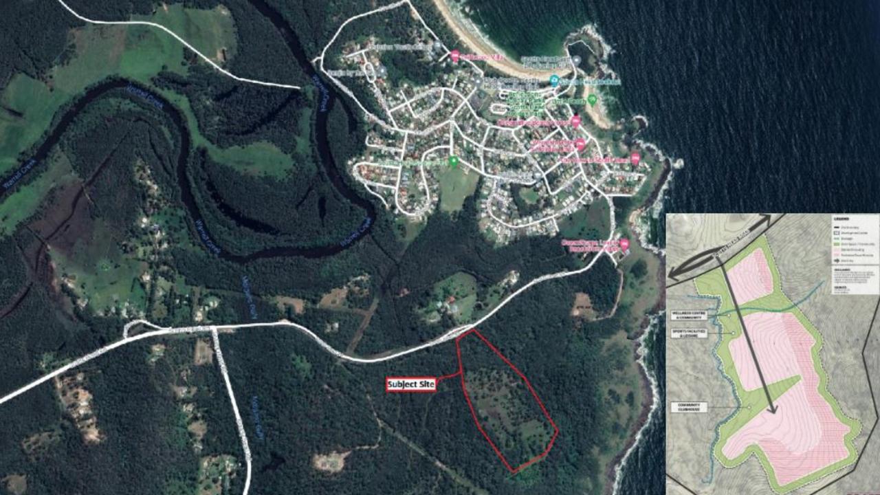 A project location of the site at 11 Ocean Ridge Road, Way Way, from the Ingenia website.