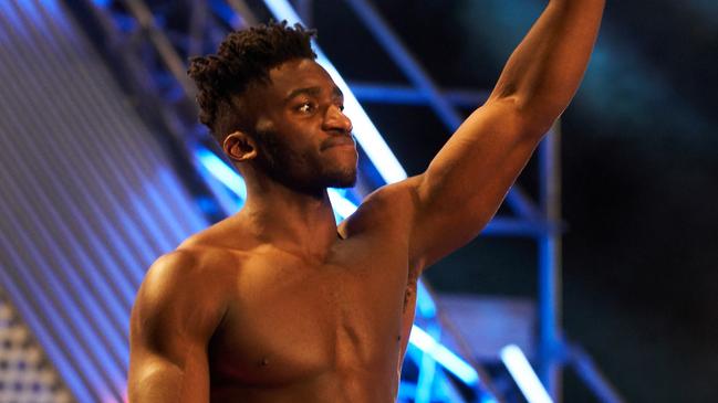 Melvin Solo said he and other Ninja Warrior contestants had to use hand sanitiser before they tackled the course. Picture: Supplied.