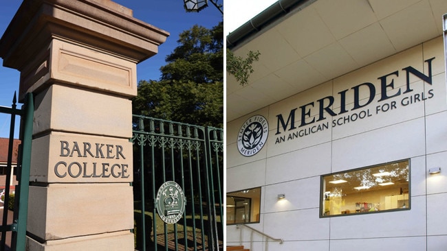 Barker College and Meriden have a number of students who came first in their HSC courses.