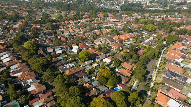 Australia’s strong housing market has helped CBA avoid loan losses on troubled home borrowers. Picture: NewsWire / Max Mason-Hubers