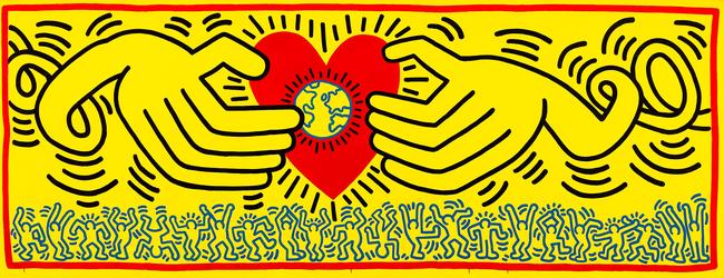 Keith Haring, Untitled 1985, acrylic on canvas. Picture: Keith Haring Foundation