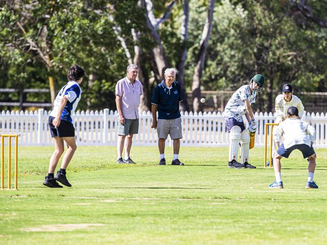 Junior cricketers put Friendlies to work. Picture: Aaron Francis