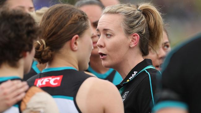 Arnell is the first former AFLW player to become a senior coach. (Photo by Will Russell/AFL Photos via Getty Images)