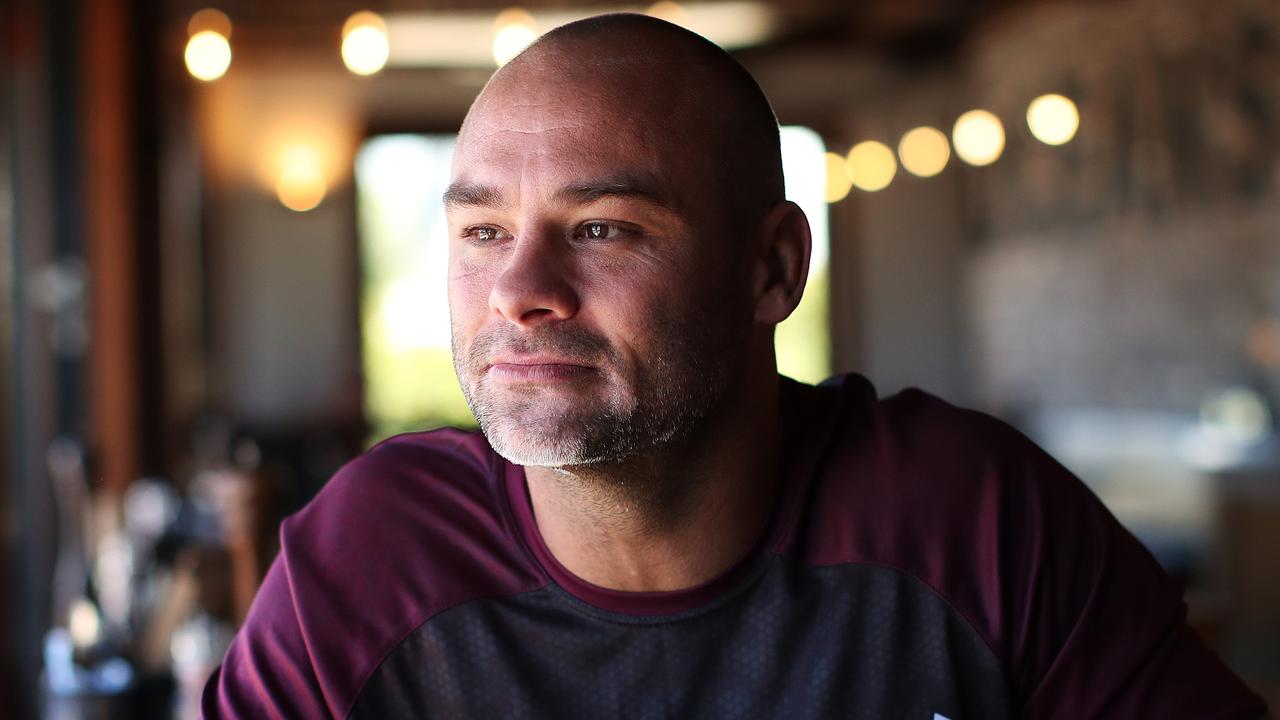 Former Manly fullback Brett Stewart returned to the Sea Eagles in a coaching capacity. Picture. Phil Hillyard