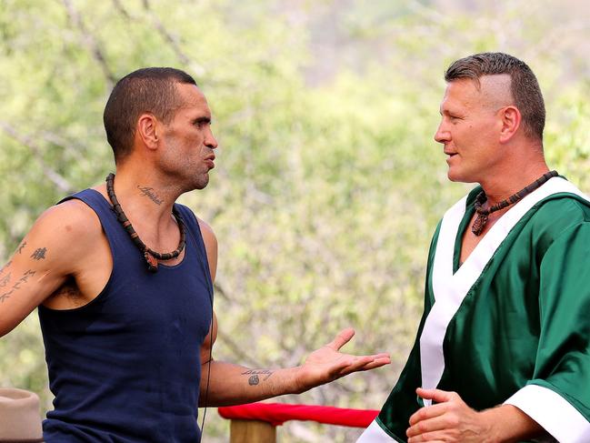 Anthony Mundine and Danny Green on last year’s I’m A Celebrity … Get Me Out of Here!