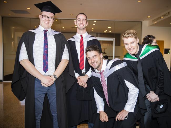 University of Tasmania Hobart Graduations 2019, Wednesday morning. Picture: RICHARD JUPE