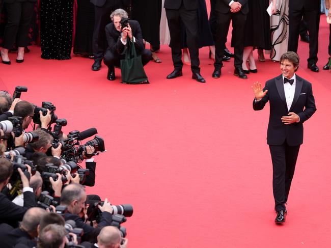 Tom Cruise brought his megawatt smile to Cannes. Picture: Getty Images