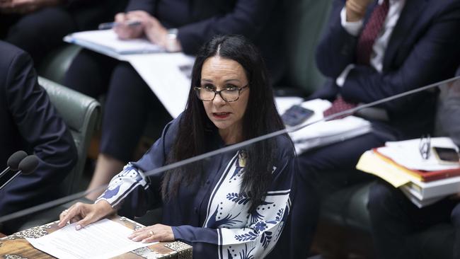 Linda Burney declined to give further details on the Voice on Sunday. Picture: NCA NewsWire / Gary Ramage