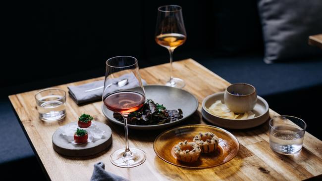 Some of the dishes on offer at intimate restaurant Dier Makr in the heart of Hobart's CBD. Picture: Osbourne Images/ Kendall Hill