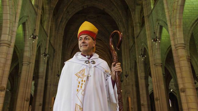 Archbishop of Brisbane Jeremy Greaves at St John's Cathedral. Picture: Glenn Hunt/The Australian