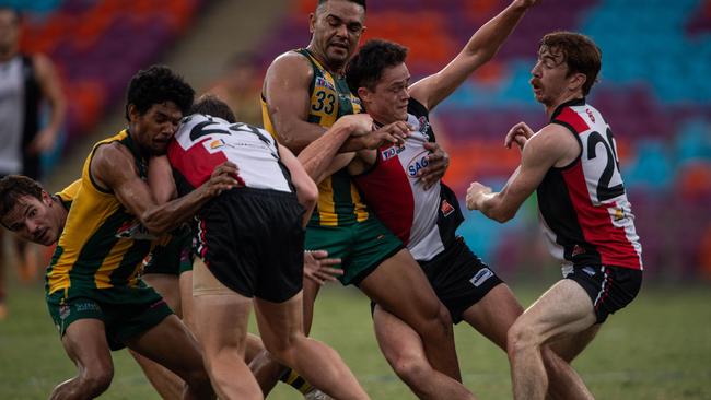 Southern Districts vs PINT 2023-24 NTFL men's elimination final. Picture: Pema Tamang Pakhrin