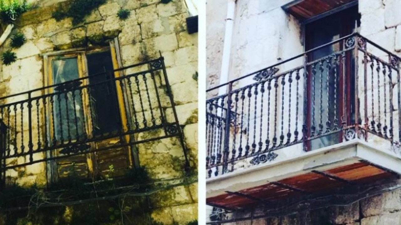 The three properties in the small Sicilian town were cheap to buy, however, the work on them will be costly. Picture: Rubia Daniels/Instagram