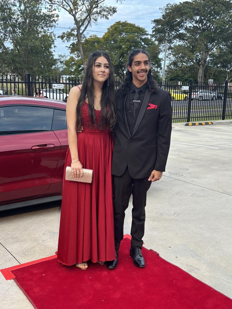 Students arrive at Maryborough State High School's formal.