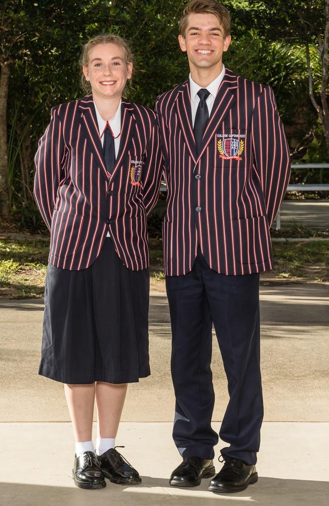 Jillian Taylor and Hayden Nelson, The Springfield Anglican College school captains.