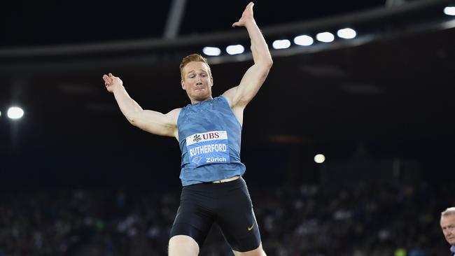 Olympic long jump champion Greg Rutherford of Great Britain.