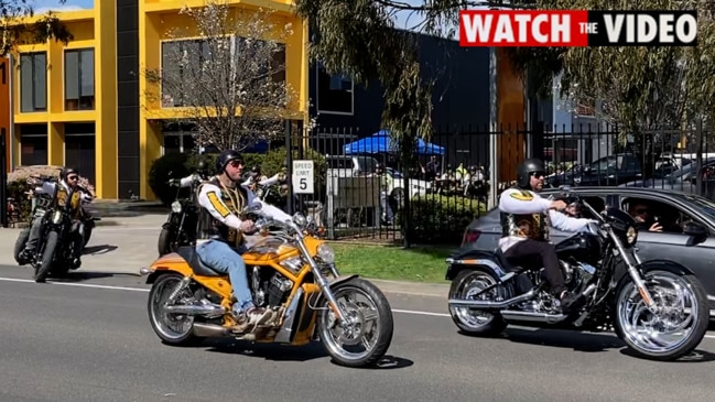 Comanchero Motorcycle Club run from Hallam