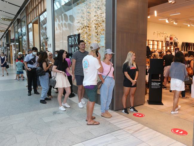 Crowds at Pacific Fair during Boxing Day Sales. Pic Mike Batterham