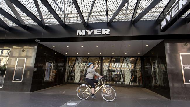 Bourke St Mall will remain deserted with retail set to remain closed. Picture: NCA NewsWire / David Geraghty