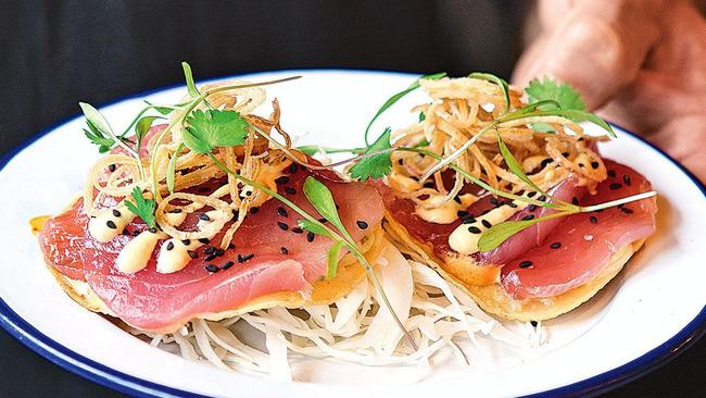 Easy-to-make tuna tostadas. Picture: Supplied