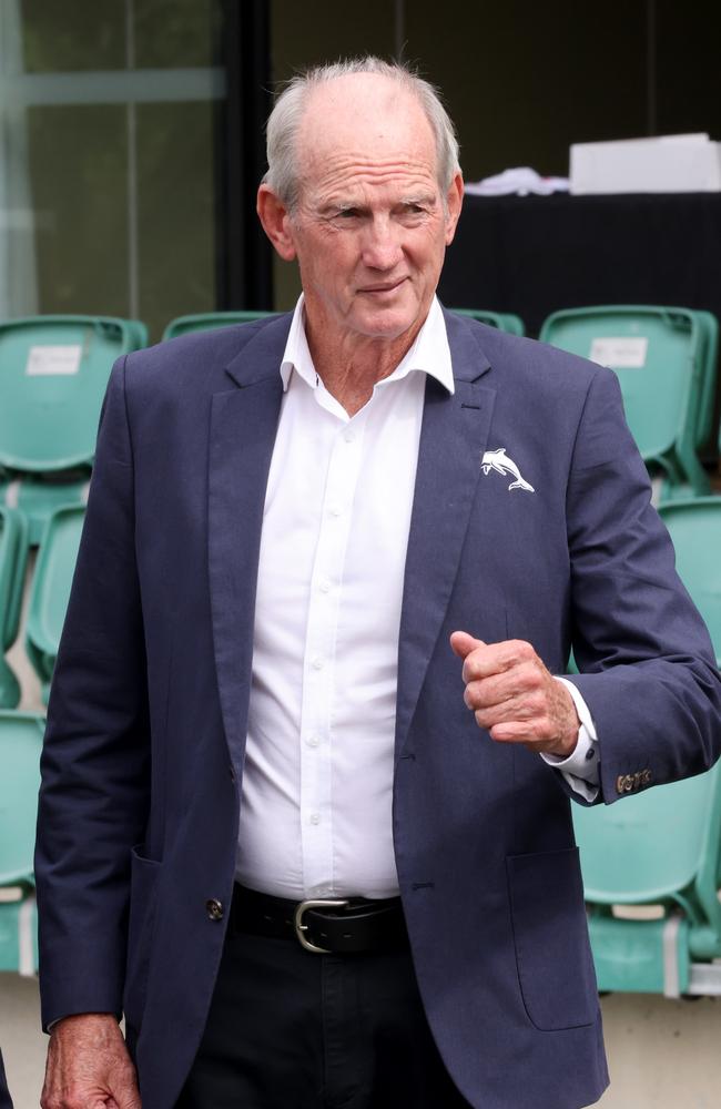 Dolphins’ Head Coach Wayne Bennett. Picture: Steve Pohlner