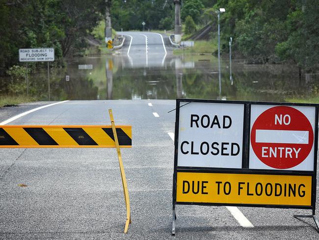 Moody creek flooded on Tin Can Bay Road Gympie.