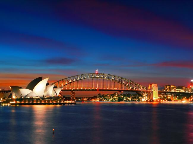 The Opera House and Harbour Bridge today.