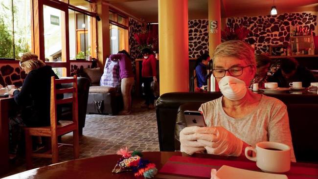 Greg French and his wife Frances Latham have been staying at Peru Quechua’s Lodge in Ollantaytambo. Picture: SUPPLIED