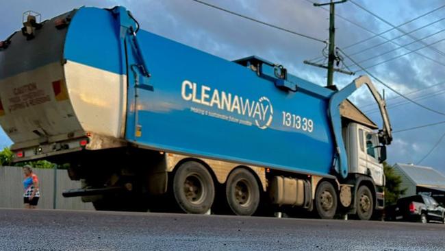 Some more nice puddles this morning I even captured a Cleanaway truck passing by. Even the rocks are showing their love for the town. Picture: Mal Dodt