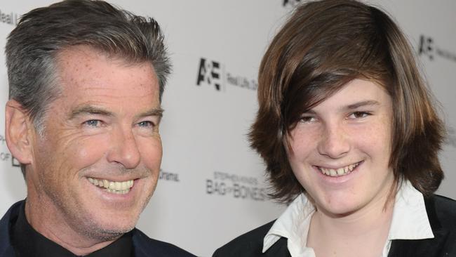 Pierce Brosnan and son Dylan Brosnan in 2011.
