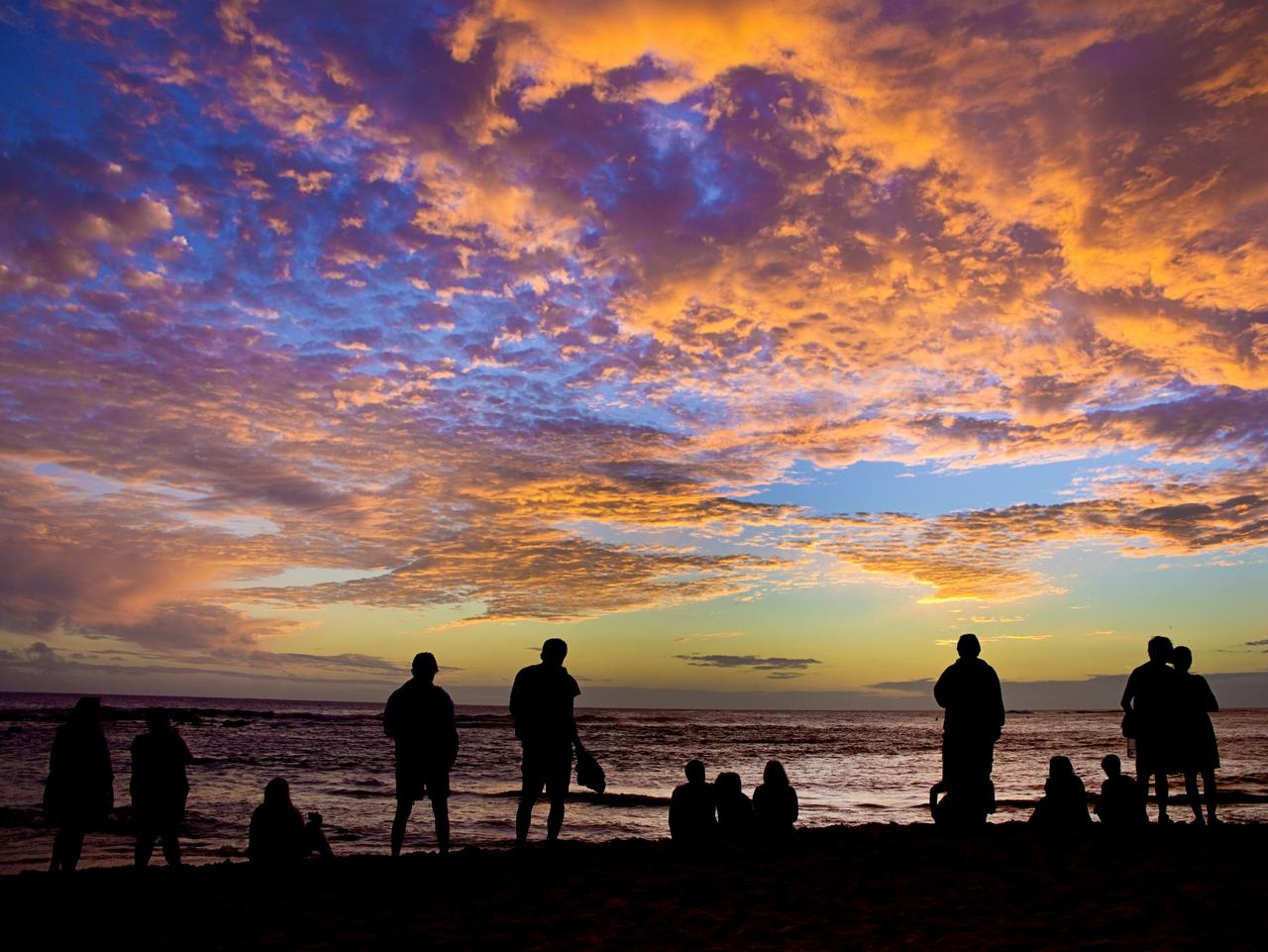 Hawaiian Sunset at Poipu Beach Kauai
