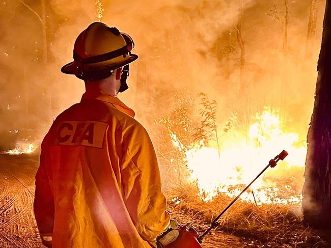 Victorian Emergency Services Minister Jaclyn Symes says there are 650 firefighters on the ground battling blazes. Picture: Country Fire Victoria/Facebook