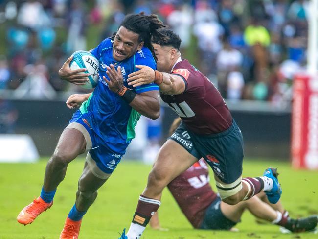 Selestino Ravutaumada running with the ball. Picture: Getty Images