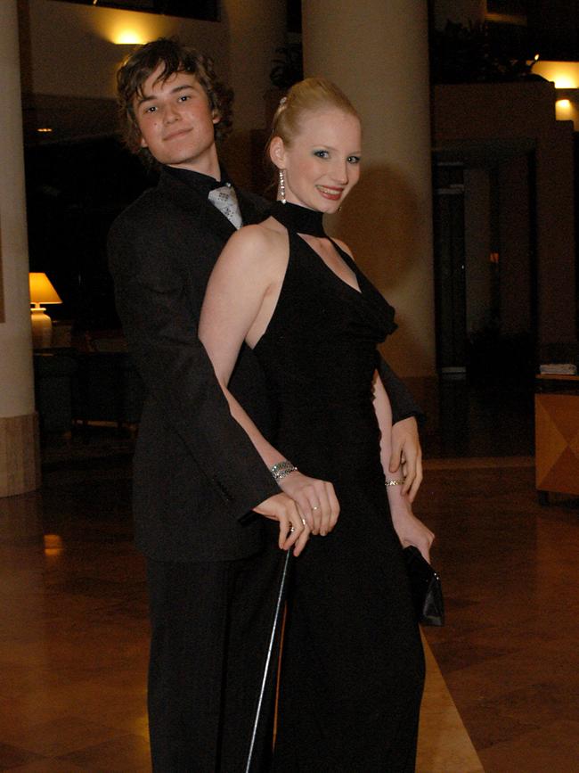 MAY 28, 2005: Reporter: Jasmine Griffiths. Hillcrest Christian College formal at the Crowne Plaza, Surfers Paradise. Tim Gollan 16 years and Emma Cillekens 18 years. PicFiona/Harding