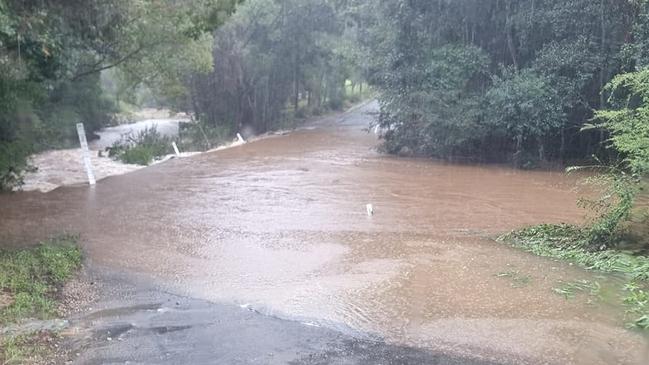 A causeway at Possum Creek. Picture: Mark Devine/Facebook