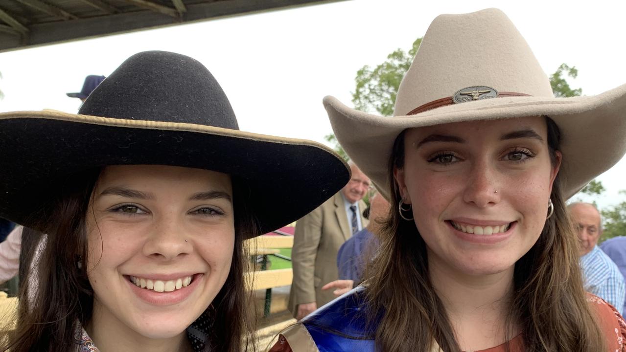 Woman of the Land 2022 winners Bree Green (runner-up) and Reny Dooley (first) at the Grafton Show official opening.