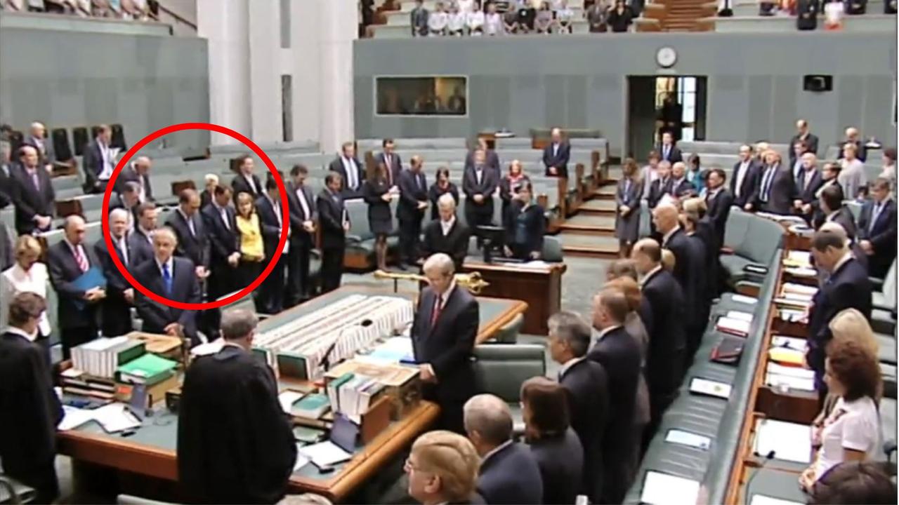 Peter Dutton in Parliament on February 9, 2009. Picture: Question Time